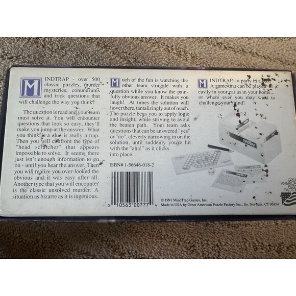 MindTrap Card Game Vintage 1991 - Complete Set and in Excellent Condition. - Picture 3 of 3